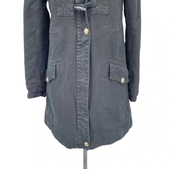 Marc‎ Jacobs Sherpa Collar Toggle Coat Black Heavy Weight Size XS - Picture 3 of 12